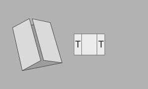 Zweibruch-Fensterfalz /-Altarfalz (6 Seiten)